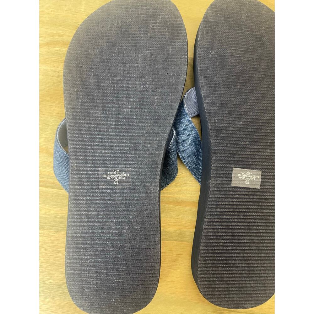 Tommy Hilfiger Navy Blue Polka Dot Flip Flops NWOT Womens Thong Summer Sandals - Picture 7 of 8